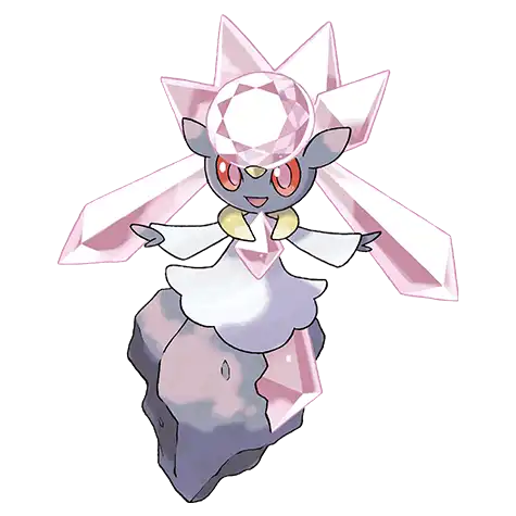Diancie Pokemon 719 – miniatura i grafika Pokédex