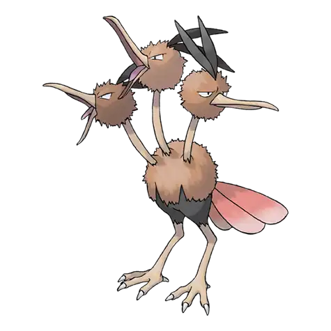 Dodrio Pokemon 085 - opis, ewolucje, ataki i ciekawostki