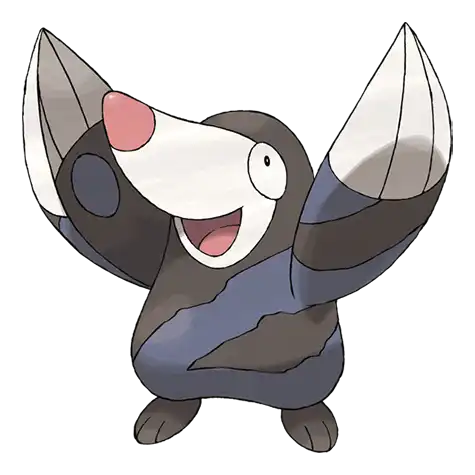 Drilbur Pokemon 529 – miniatura i grafika Pokédex