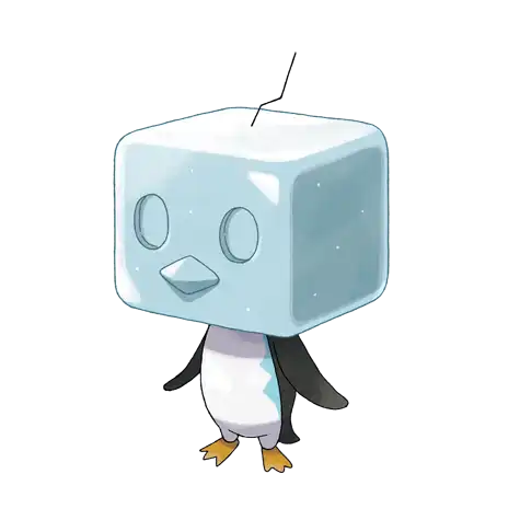 Eiscue-Ice Pokemon 875 – miniatura i grafika Pokédex