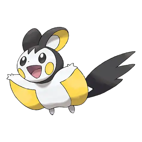 Emolga Pokemon 587 – miniatura i grafika Pokédex