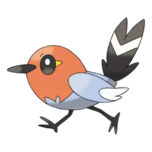 Fletchling Pokemon 661 – miniatura i grafika Pokédex