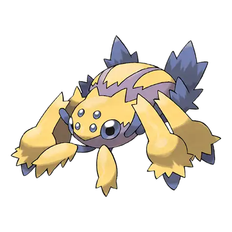 Galvantula Pokemon 596 – miniatura i grafika Pokédex