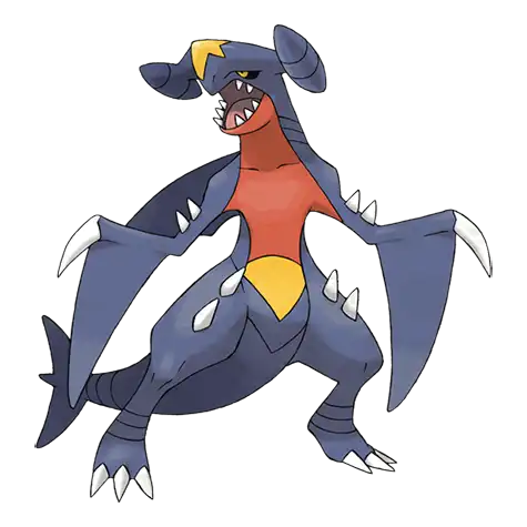 Garchomp Pokemon 445 – miniatura i grafika Pokédex
