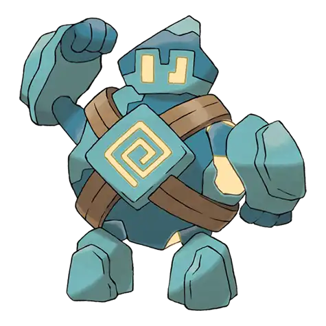 Golett Pokemon 622 – miniatura i grafika Pokédex