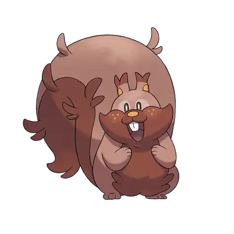 Greedent Pokemon 820 – miniatura i grafika Pokédex