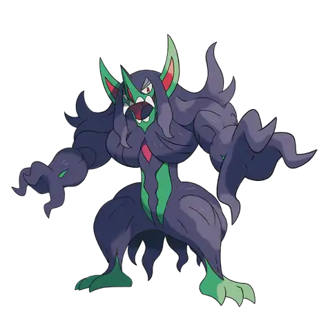 Grimmsnarl Pokemon 861 – miniatura i grafika Pokédex