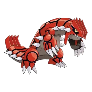 Groudon Pokemon 383 – miniatura i grafika Pokédex
