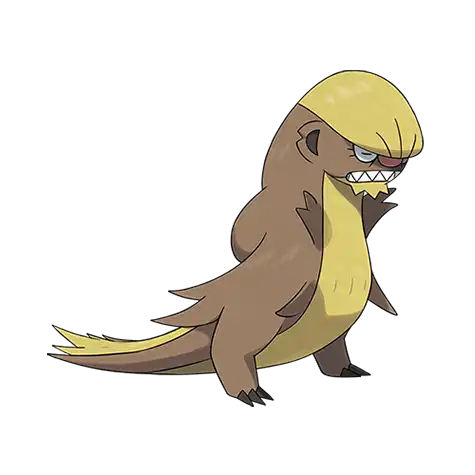 Gumshoos Pokemon 735 – miniatura i grafika Pokédex