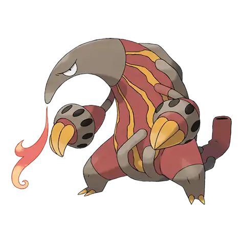 Heatmor Pokemon 631 – miniatura i grafika Pokédex