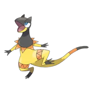 Heliolisk Pokemon 695 – miniatura i grafika Pokédex