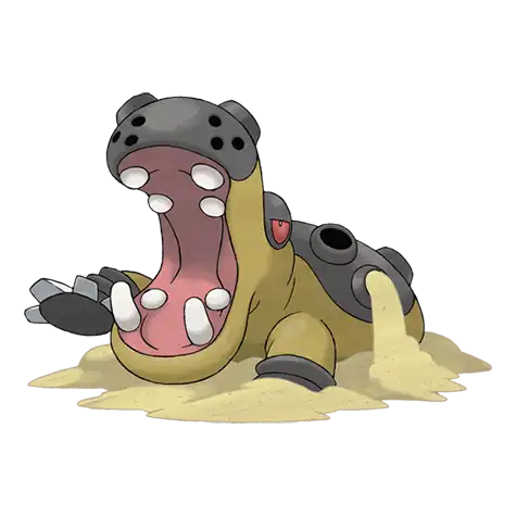 Hippowdon Pokemon 450 – miniatura i grafika Pokédex