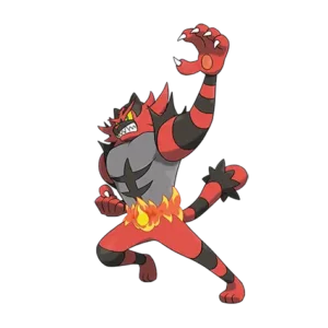 Incineroar Pokemon 727 – miniatura i grafika Pokédex