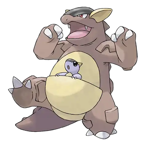 Kangaskhan Pokemon 115 – opis, ewolucje, ataki i ciekawostki