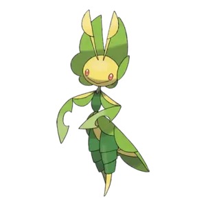 Leavanny Pokemon 542 – miniatura i grafika Pokédex