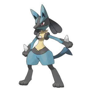 Lucario Pokemon 448 – miniatura i grafika Pokédex
