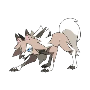 Lycanroc-Midday Pokemon 745 – miniatura i grafika Pokédex