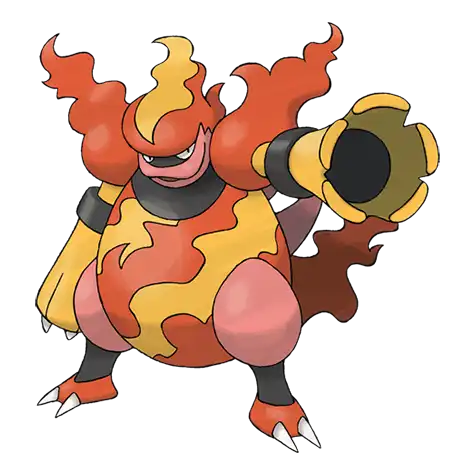 Magmortar Pokemon 467 – miniatura i grafika Pokédex
