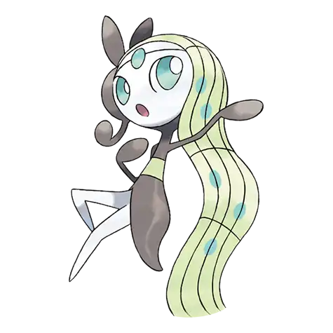 Meloetta-Aria Pokemon 648 – miniatura i grafika Pokédex