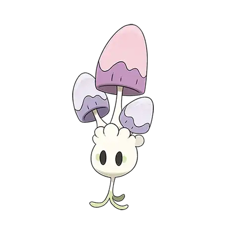 Morelull Pokemon 755 – miniatura i grafika Pokédex