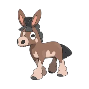 Mudbray Pokemon 749 – miniatura i grafika Pokédex