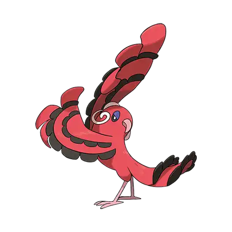 Oricorio-Baile Pokemon 741 – miniatura i grafika Pokédex
