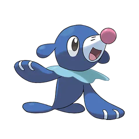 Popplio Pokemon 728 – miniatura i grafika Pokédex