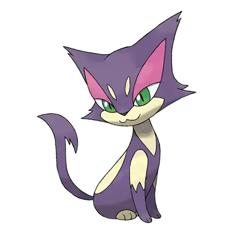 Purrloin Pokemon 509 – miniatura i grafika Pokédex