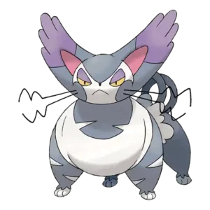 Purugly Pokemon 432 – miniatura i grafika Pokédex