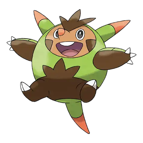 Quilladin Pokemon 651 – miniatura i grafika Pokédex