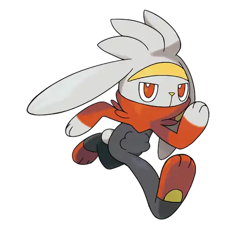 Raboot Pokemon 814 – miniatura i grafika Pokédex