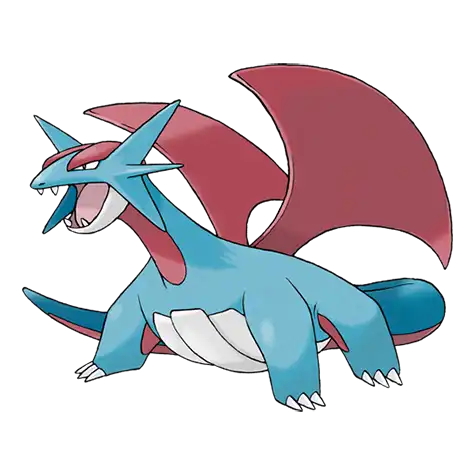Salamence Pokemon 373 – miniatura i grafika Pokédex