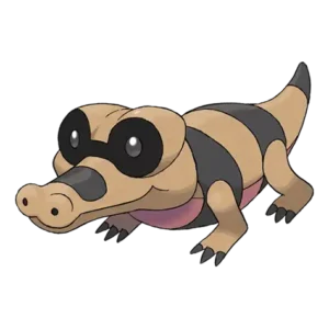 Sandile Pokemon 551 – miniatura i grafika Pokédex
