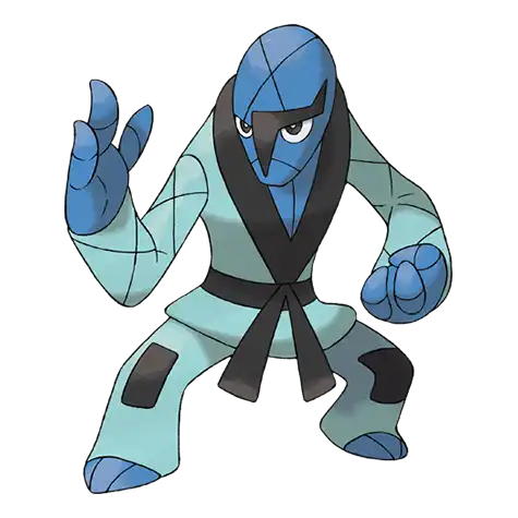 Sawk Pokemon 539 – miniatura i grafika Pokédex