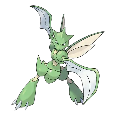 Scyther Pokemon 123 – opis, ewolucje, ataki i ciekawostki