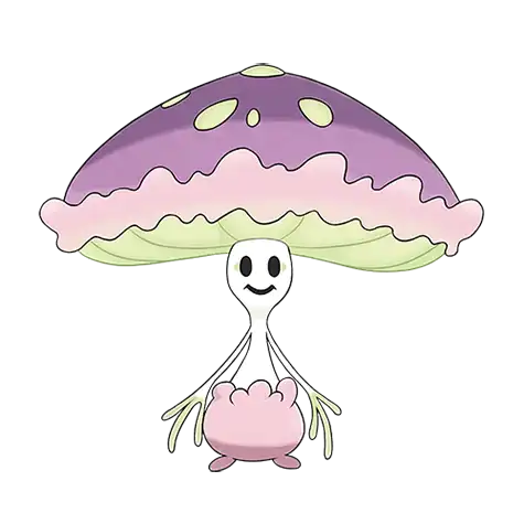 Shiinotic Pokemon 756 – miniatura i grafika Pokédex