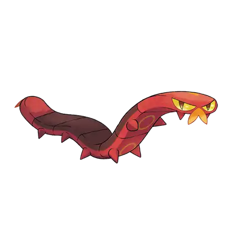 Sizzlipede Pokemon 850 – miniatura i grafika Pokédex