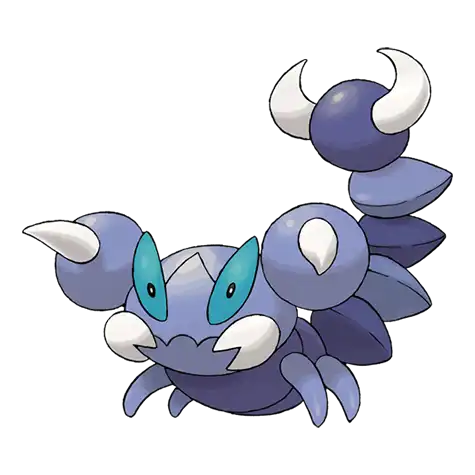 Skorupi Pokemon 451 – miniatura i grafika Pokédex