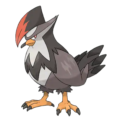 Staraptor Pokemon 398 – miniatura i grafika Pokédex