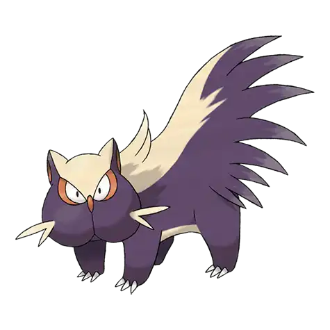 Stunky Pokemon 434 – miniatura i grafika Pokédex