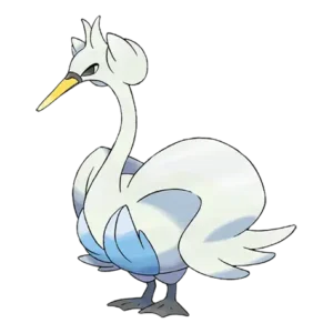 Swanna Pokemon 581 – miniatura i grafika Pokédex