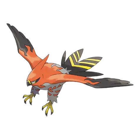 Talonflame Pokemon 663 – miniatura i grafika Pokédex