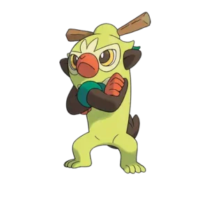 Thwackey Pokemon 811 – miniatura i grafika Pokédex