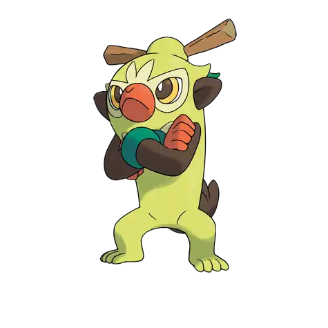 Thwackey Pokemon 811 – miniatura i grafika Pokédex