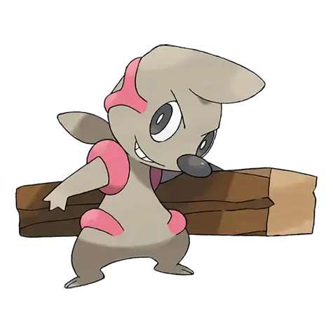 Timburr Pokemon 532 – miniatura i grafika Pokédex
