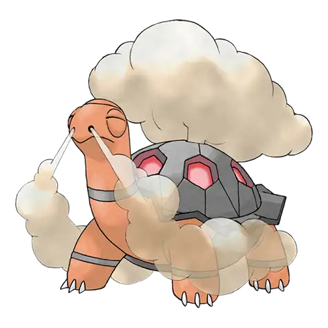 Torkoal Pokemon 324 – miniatura i grafika Pokédex