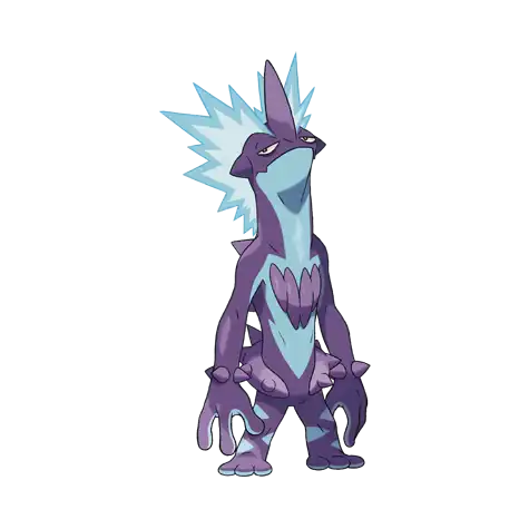 Toxtricity-Amped Pokemon 849 – miniatura i grafika Pokédex