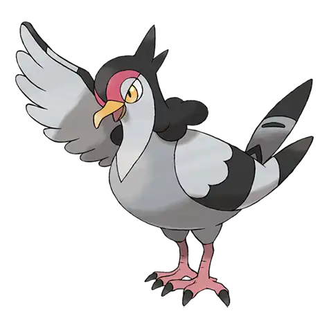 Tranquill Pokemon 520 – miniatura i grafika Pokédex