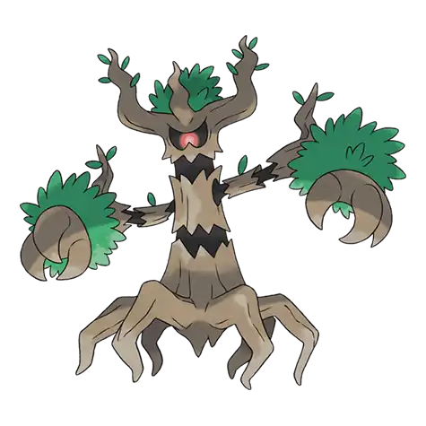 Trevenant Pokemon 709 – miniatura i grafika Pokédex