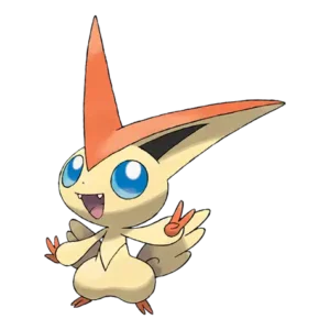 Victini Pokemon 494 – miniatura i grafika Pokédex